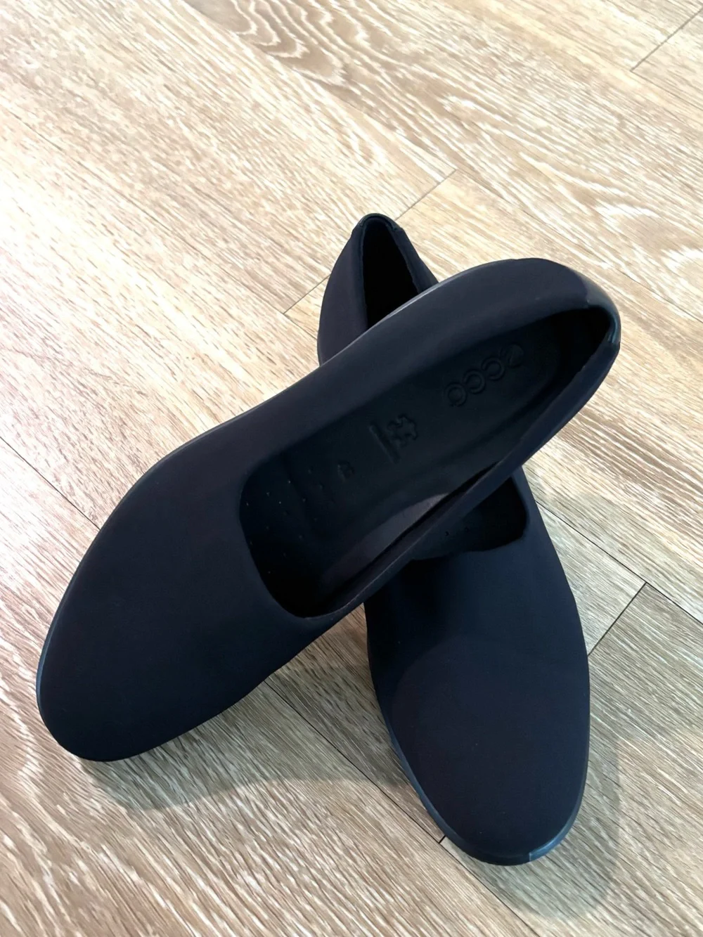 Ecco Women’s Felicia Wedge Leather & Black Neoprene Slip-on Stretch 40